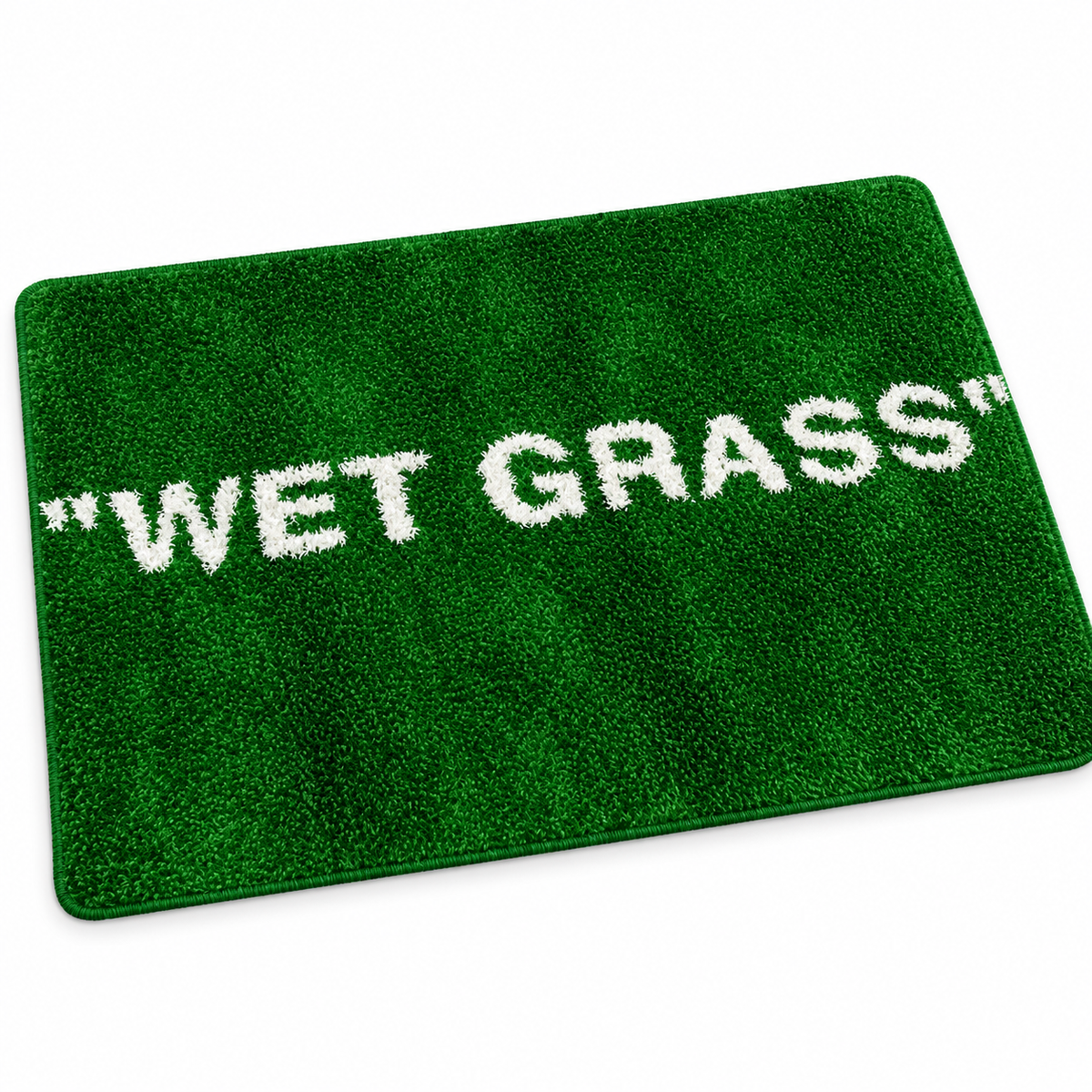 wet grass rug